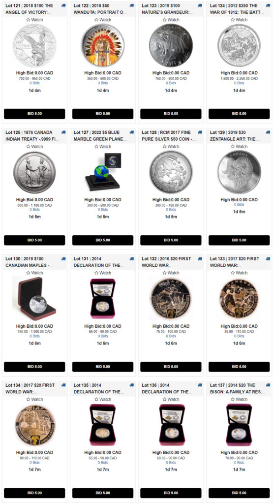 COIN AUCTION ONLINE