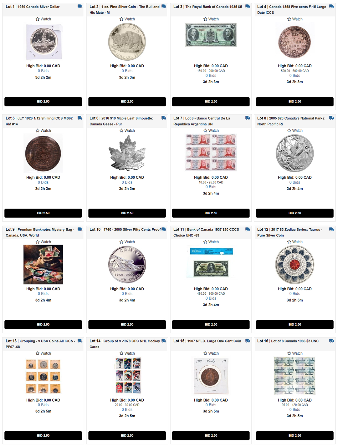 COIN COLLECTORS AUCTION
