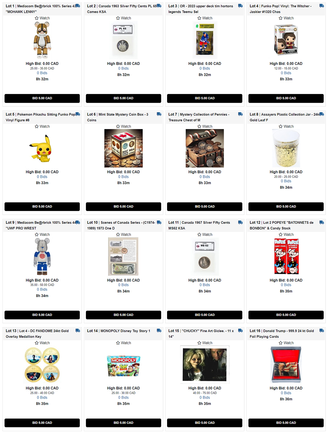 COLLECTIBLES AUCTION ONLINE